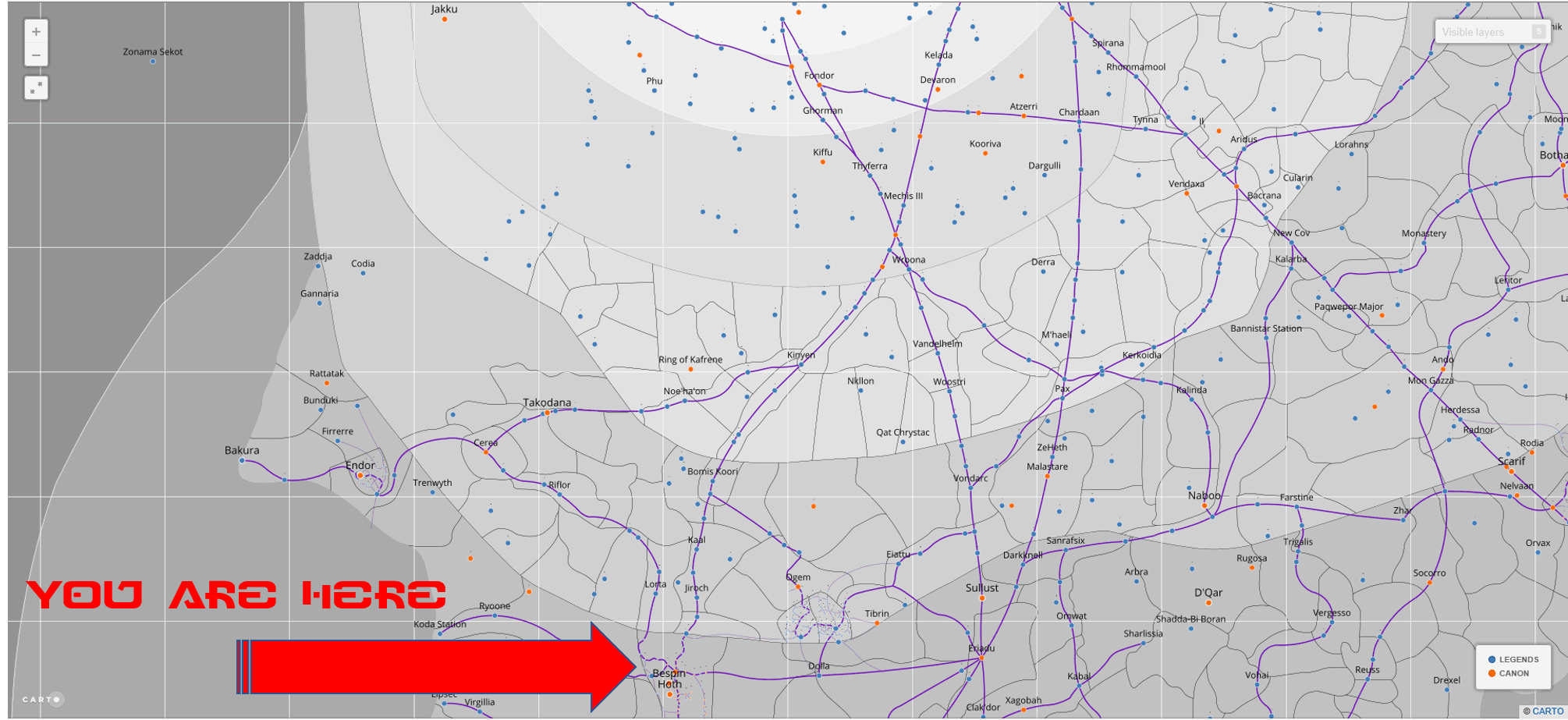 Star Wars Galactic Map